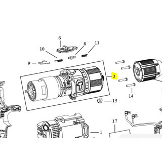 อะไหล่แท้ Stanley SCD711D2KA #3 ชุดเกียร์ N884499