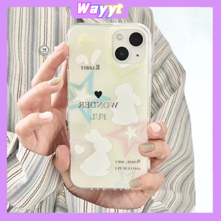 💖จัดส่ง24ชม💖iPhone 14 13 12 11 Pro Max เคส for เคสไอโฟน11 แฟชั่น บางเบาพกพาง่าย น่ารัก กระต่าย รูปร่างดาว เรียบง่าย Case