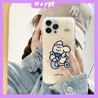 💖จัดส่ง24ชม💖iPhone 14 13 12 11 Pro Max เคส for เคสไอโฟน11 แฟชั่น บางเบาพกพาง่าย น่ารัก ลูกสุนัข การ์ตูน พร้อมขาตั้ง Case