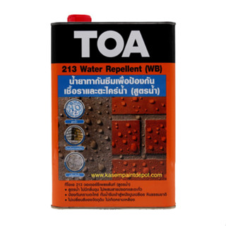 TOA 213 Water Repellent น้ำยาทากันตะไคร่ สูตรน้ำ ขนาด 1 แกลลอน