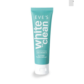 EVES  ยาสีฟันอีฟส์ White &amp; Clean Toothpaste 70 g.