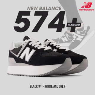 New Balance รองเท้าผ้าใบ รองเท้าส้นสูง NB W 574 LFSTY WL574ZSA WH (3490)