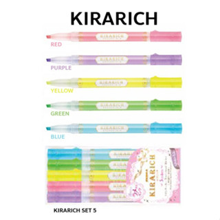 ปากกาเน้นข้อความ ZEBRAKirarich Glitter มี 5 สี /Set 3/Set 5 ด้าม