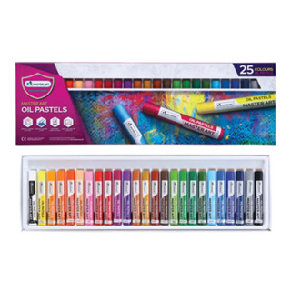 Master Art สีชอล์กน้ำมัน รุ่นมาสเตอร์ซีรี่ย์ 12,16,25 สี (Master Series Oil Pastel 12,16,25 C)