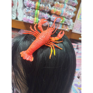 กิีบติดผม รูปสัตว์ทะเล กุ้ง,ปลาหมึก,ปู ตัวใหญ่ๆ แผงละ 1 ตัว