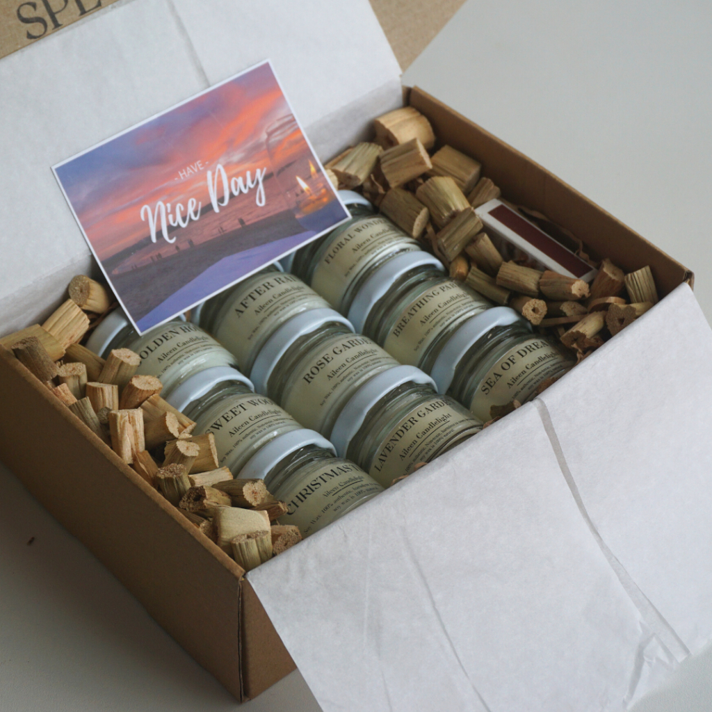 [Gift Set 9 candles] กิ๊ฟเซ็ทเทียนหอม 9 ชิ้น 9 กลิ่น ชุดของขวัญปีใหม่ และทุกทาศกาล