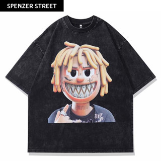 Spenzer.street | 🖤  trippie redd / uchihaโอเวอร์ไซส์ เสื้อผ้าสตรีท เกาหลี y2k แฟชั่น ผ้ากีฬา ทราวิส 2pac ฮิต 2023 มาใหม่