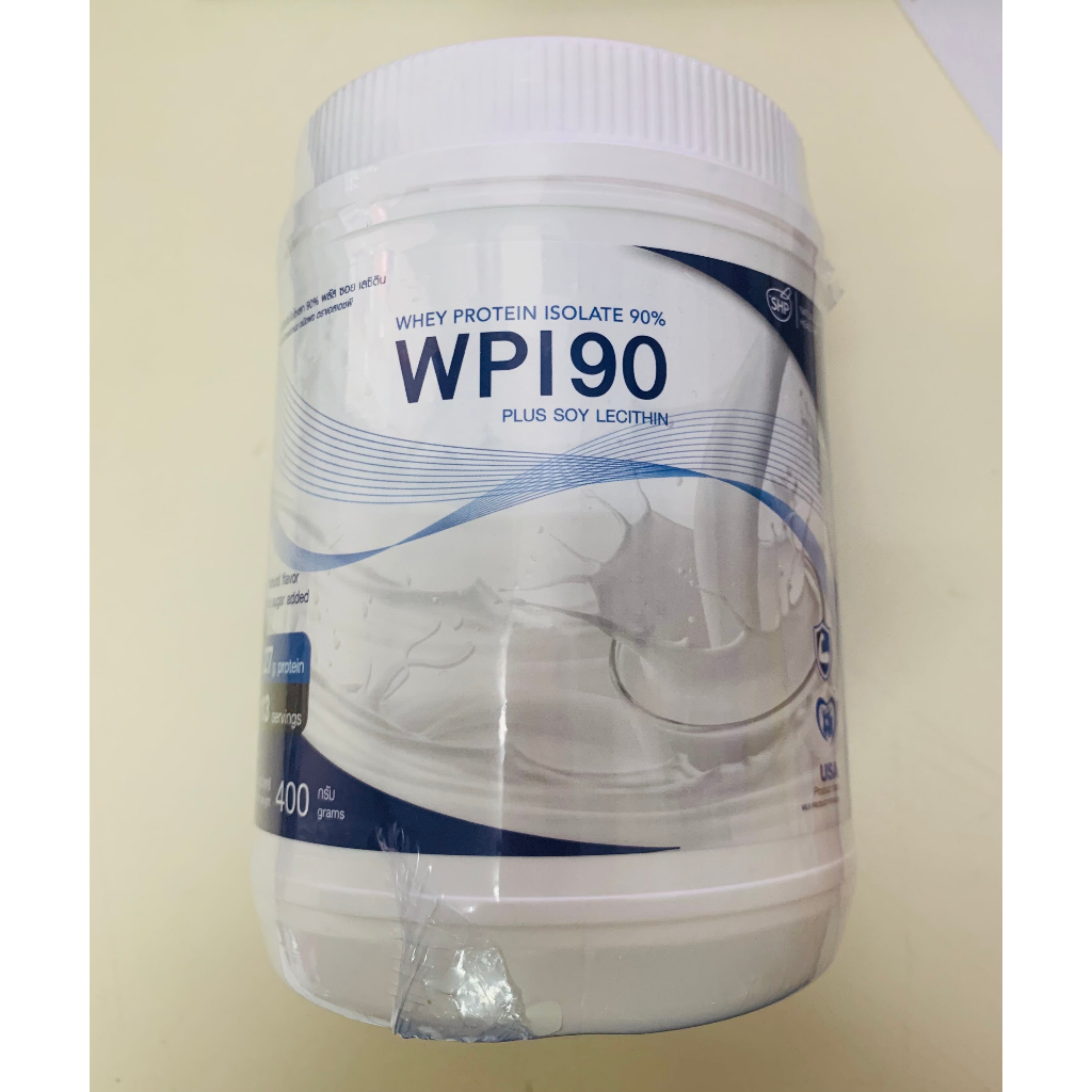 โปรตีน WPI 90 Whey Protein Plus Soy Lecithin 400g ของแท้