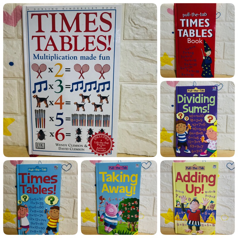 รวมปก Pull-the-tab TIMES TABLES Book-be4/2