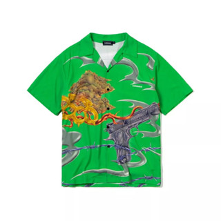 CARNIVAL CNVSS23HW002GR GUN N KNUCKLE HAWAII SHIRT GREEN