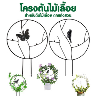 อุปกรณ์แต่งสวน โครงต้นไม้เลื้อย 🦋 โครงเหล็กผีเสื้อเเละนก สำหรับต้นไม้เลื้อย ตกแต่งสวน ของแต่งสวน