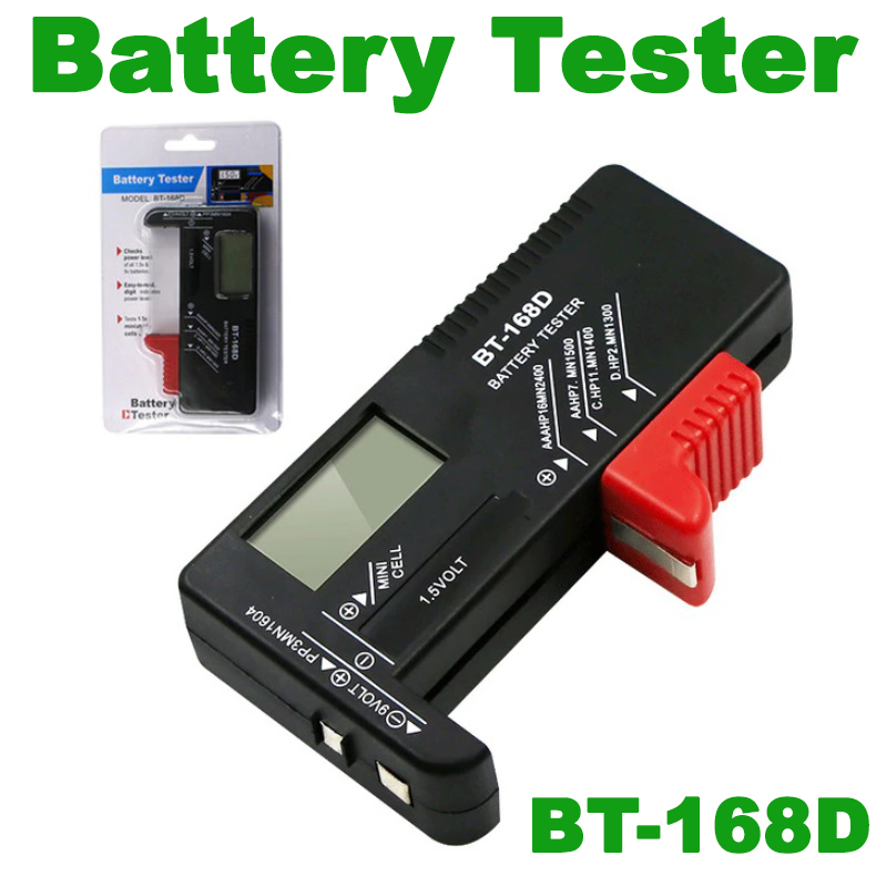1PC Digital Battery Tester LCD Display C D N AA AAA 9V 1.5V Button Cell Battery Capacity Check Detec