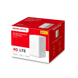 Mercusys MB110 4G LTE 300 Mbps Router เราเตอร์ รองรับซิมจากทุกเครือข่าย (AIS,dtac,True,NT) ของแท้