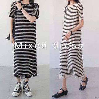 New Collection 🐰mixed dress | 450 baht มินิเดรสตัวยาว เนื้อผ้านิตติ้งทอละเอียด รุ่นนี้งานสวยใส่ สบายค่ะ