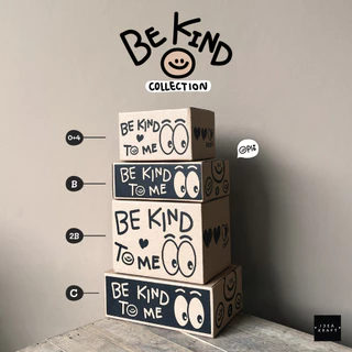 กล่องพัสดุ กล่องไปรษณีย์ฝาชน พิมพ์ลาย Be Kind To Me เบอร์ C (20 ใบ)
