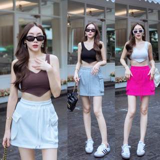 P381 PrimmmStory mini skirt สไตล์สปอร์ต เกาหลีเกาใจ