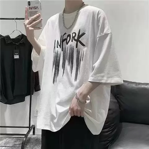 Se7en shop เสื้อยืดคอกลมแขนสั้น เสื้อยืดคอกลม ใส่ได้ทั้งหญิงทั้งชาย