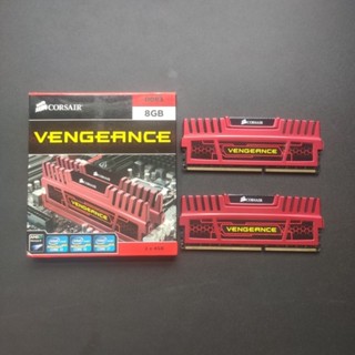 Ram Corsair 8GB (4GBx2) DDR3-1600 Vengance ของแท้ มือสอง