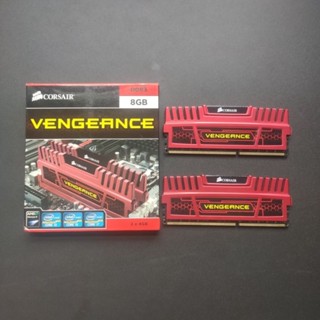 Ram Corsair 8GB (4GBx2) DDR3-1600 Vengance ของแท้ มือสอง