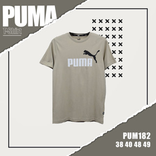 เสื้อยืดเเขนสั้น   PUMA (TSM-PUM-182) ผ้านิ่มใส่สบาย ระบายอากาศดี ใส่ได้ทั้งชายและหญิง