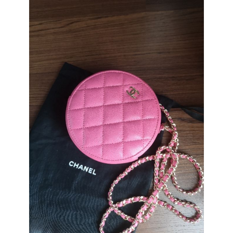 กระเป๋ามือสอง Chanel Round Classic Chain Clutch 12cm.