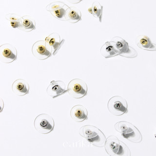 earika.earrings - แป้นต่างหูทรงจาน แป้นต่างหูสีเงิน/ทอง จำนวน 100 ชิ้น ++