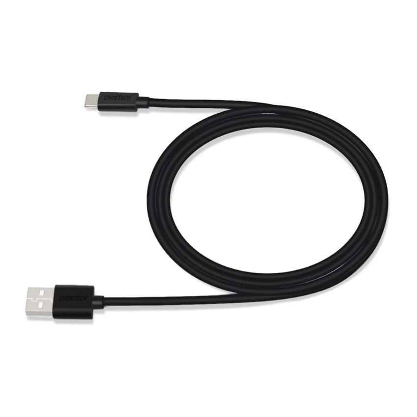 สายชาร์จ Choetech 1m USB-A to USB-C PVC Cable 1m - Black