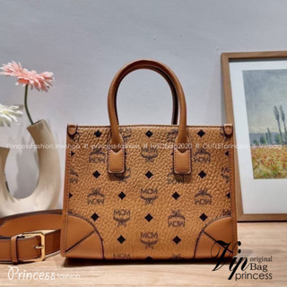 M.C.M SMALL MUNCHEN TOTE IN VISETOS **รอบราคาพิเศษ ต่ำกว่าทุน** กระเป๋าโท้ทไซส์เล็ก ขนาดกำลังสวย พกพาง่าย ใหม่ล่าสุด