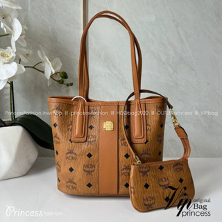 M.C.M Mini Reversible Liz Shopper in Visetos **รอบราคาพิเศษ ต่ำกว่าทุน** กระเป๋าช้อปเปอร์ Liz รุ่นเล็กมินิขนาดกระทัดรัด