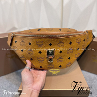 M.C.M FURSTEN BELT BAG IN VISETOS **รอบราคาพิเศษ ต่ำกว่าทุน** กระเป๋าคาดอก รุ่น unisex ดาราเซเลปใช้กันเพียบน้า!!