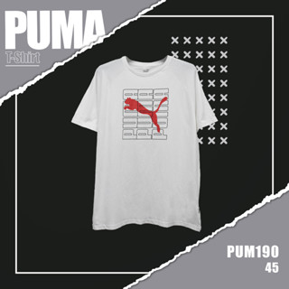 เสื้อยืดเเขนสั้น   PUMA (TSM-PUM-190) ผ้านิ่มใส่สบาย ระบายอากาศดี ใส่ได้ทั้งชายและหญิง