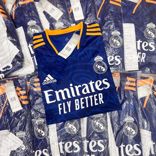 เสื้อบอล Real Madrid เสื้อเยือนของแท้ 100% ฤดูกาล 21/22 ป้ายห้อยครบ ผ้าดีมากก หญิง-ชายใส่ได้ สินค้าพร้อมส่ง