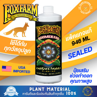 (ขวดแท้) Boomerang - FoxFarm [946 ML] Bush Doctor ลดความเครียดให้ต้นไม้ ปุ๋ยเกิน Fox Farm ปุ๋ยเร่ง ปุ๋ยทำดอก ปุ๋ยทำใบ