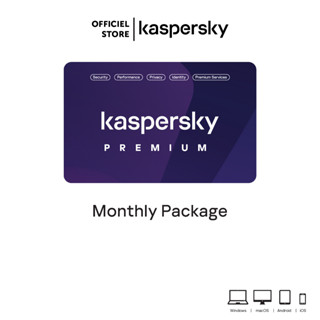 Kaspersky Premium Monthly Antivirus Software โปรแกรมป้องกันไวรัส แบบรายเดือน