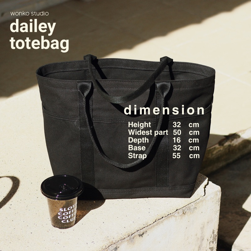 Dailey bag - กระเป๋าผ้าแคนวาส | wonko studios