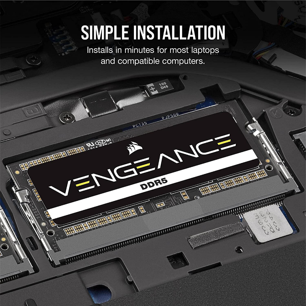16GB (16GBx1) DDR5 4800MHz RAM NOTEBOOK (แรมโน้ตบุ๊ค) CORSAIR VENGEANCE (CMSX16GX5M1A4800C40