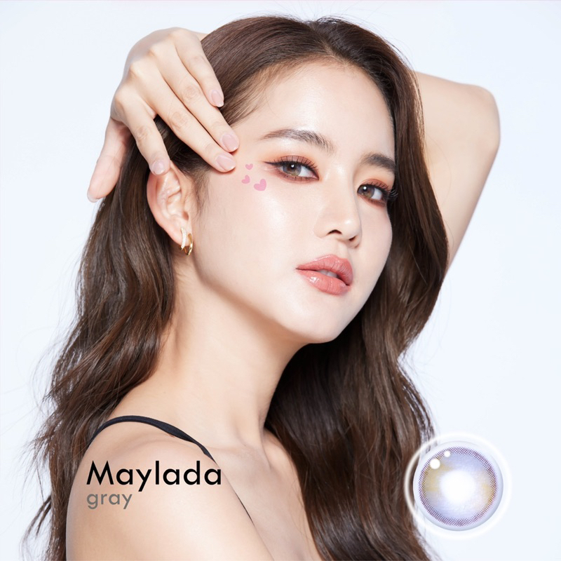 (COD)คอนแทคเลนส์รุ่น “Maylada” แบรนด์ Prettydoll สวย เป๊ะ ปัง แบบคุณโบว์เมลดา สายตาปกติ ถึงสายตา -6.00 *แถมตลับฟรีทุกคู่