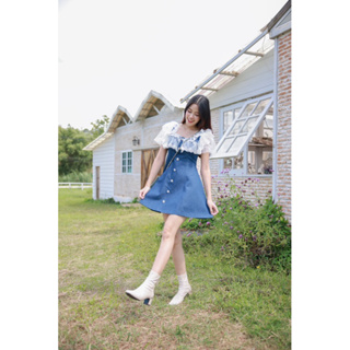 Minidress Jeans Style มินิเดรสผ้ายีนส์