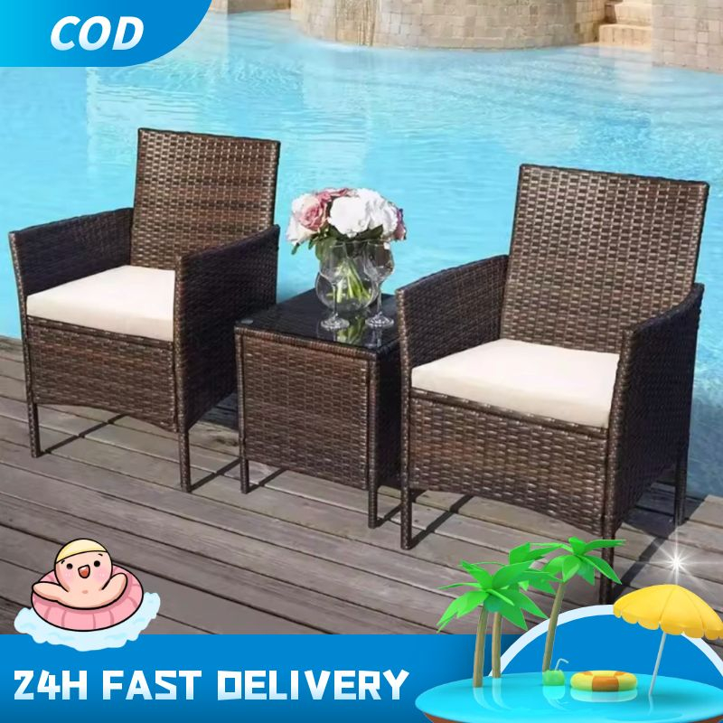 A Fish (Cod)โซฟารับแขก ชุดโซฟารับแขก โต๊ะหวายเทียมพลาสติก แข็งแรง ทนแดดฝน รองรับน้ำหนักได้เยอะ