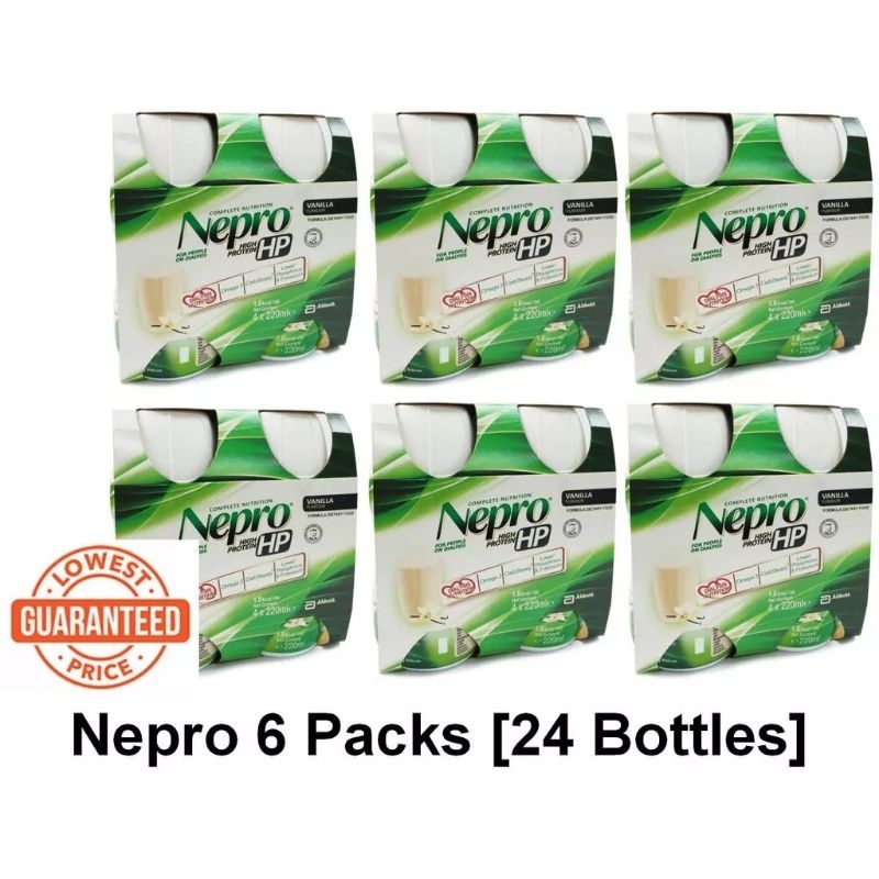 (Exp: 9/2026) (220ml x 24) Nepro HP Vanilla ABBOTT Nepro High Protein เนโปร 24 ขวดล็อตใหม่ อาหารสูตรสำหรับผู้ป่วยล้างไต