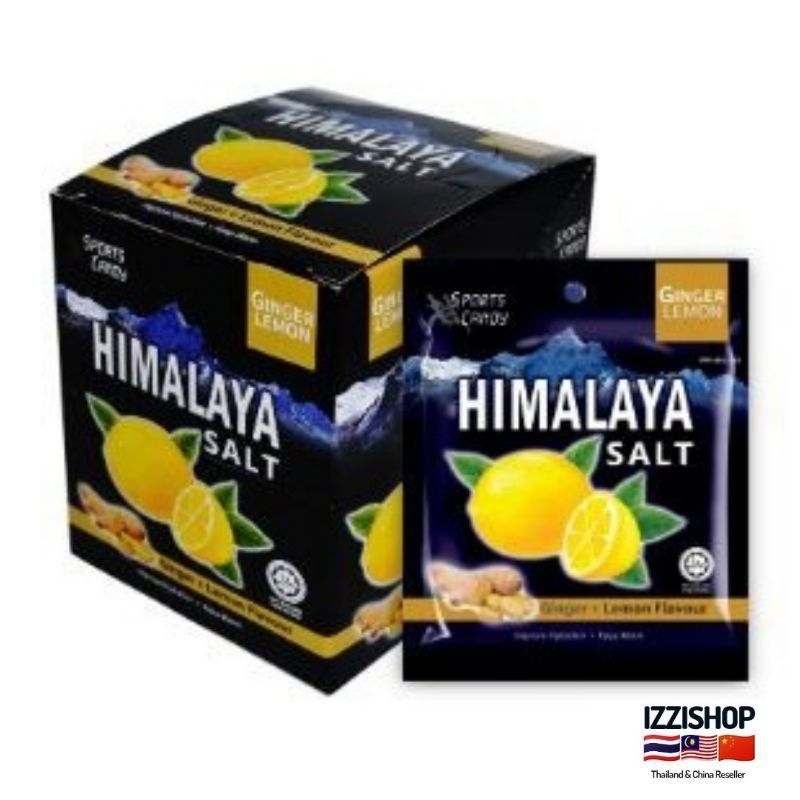 HIMALAYA Salt Candy Ginger Lemon flavour 15Gx12 100% Original เกลือหิมาลายาขนมขิงมะนาว