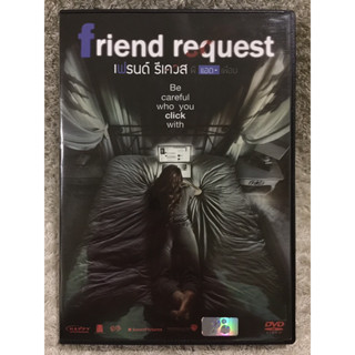 DVD Friend Request(2016). (Language Thai/English ). (Sub Thai/English ). (Horror). ดีวีดี เฟรนด์ รีเควส ผีแอดเพื่อน