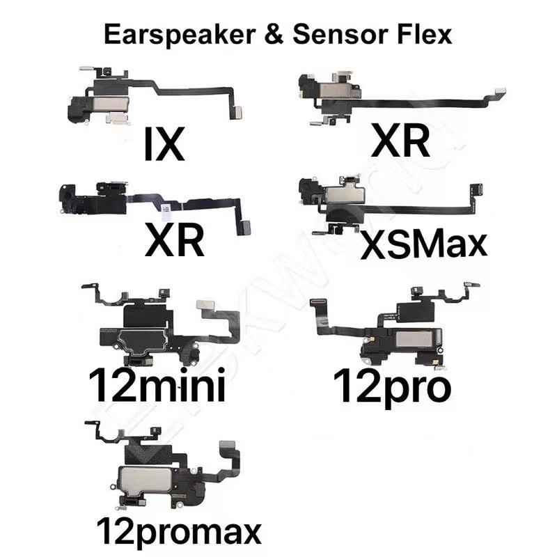สายแพหูฟัง ลําโพง เซนเซอร์ไฟ สําหรับ Iphone X XR XS Max 11 12 Pro Max