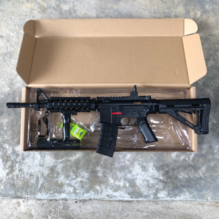 ของเล่น M4A1 ระบบ Auto FullAuto Semi Auto ไฟฟ้ายิงรัว ไฟฟ้าทีละนัด สีดำ 1:1