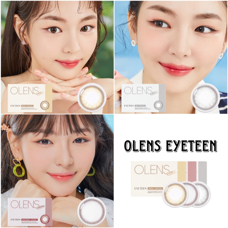 (Monthly) OLENS รุ่น EYETEEN Brown, Gray, Choco brown คอนแทคเลนส์เกาหลี รายเดือน