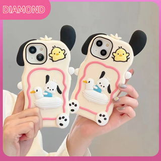 💲คูปองเคลม💲เคสไอโ case for iphone 11 12 สุนัขบินตัวน้อย เคส 14 13 12 11 pro max วัสดุซิลิโคนทนทาน ป้องกันการตก