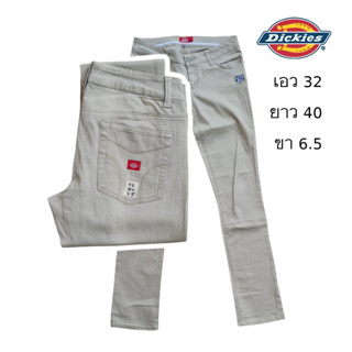 Dickies Girl มือสอง กางเกงขายาวกระบอกเล็กสำหรับผู้หญิง size 32