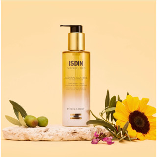 🥑พร้อมส่ง🍊ISDIN ISDINCEUTICS Essential Cleansing 200ml Oil-to-milk facial cleanser for radiant skin