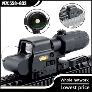 558 Red/Green Dot Holographic Sight Scope + G33