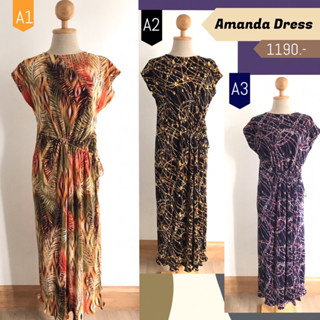 Amanda pleat dress ชุดพลีทตัวยาว